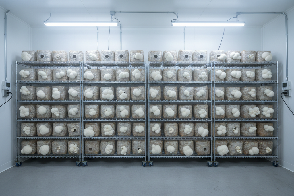 Lion's Mane Mushroom Growing Room